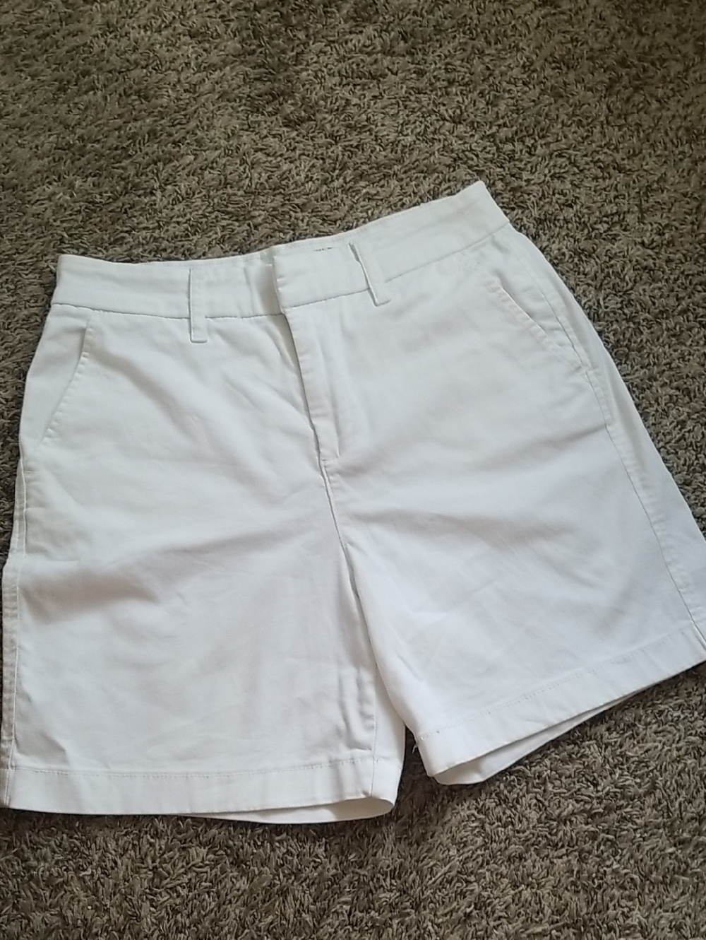Anne Klein ⛵White Cotton Chino Shorts